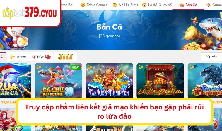 Truy cập nhầm liên kết giả mạo khiến bạn gặp phải rủi ro lừa đảo