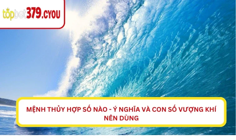 Mệnh Thủy hợp số nào